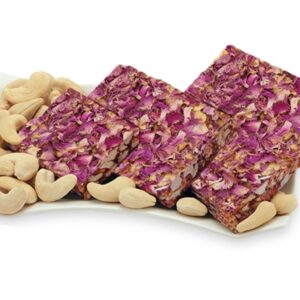 Sugar Free Cashewnut with Rose Petals Chikki