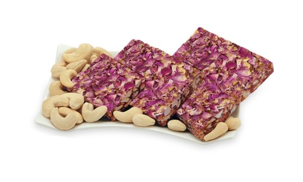 Sugar Free Cashewnut with Rose Petals Chikki